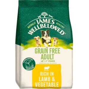 James Wellbeloved Grain Free Adult Lamb and Vegetables Hypoallergenic Dry Dog Food 10kg Bag